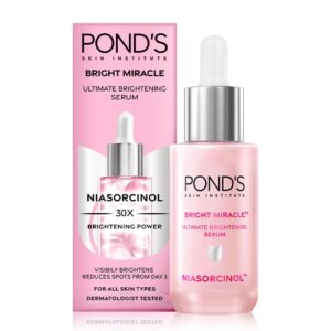 pond's bright beauty spot less glow serum|| infused with hyaluronic acid