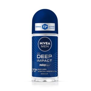 nivea men deep impact freshness underarm roll on deodorant for men with black carbon