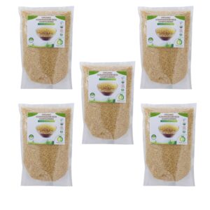 organic delight sonamasuri raw rice rice 5kg (pack of 5)