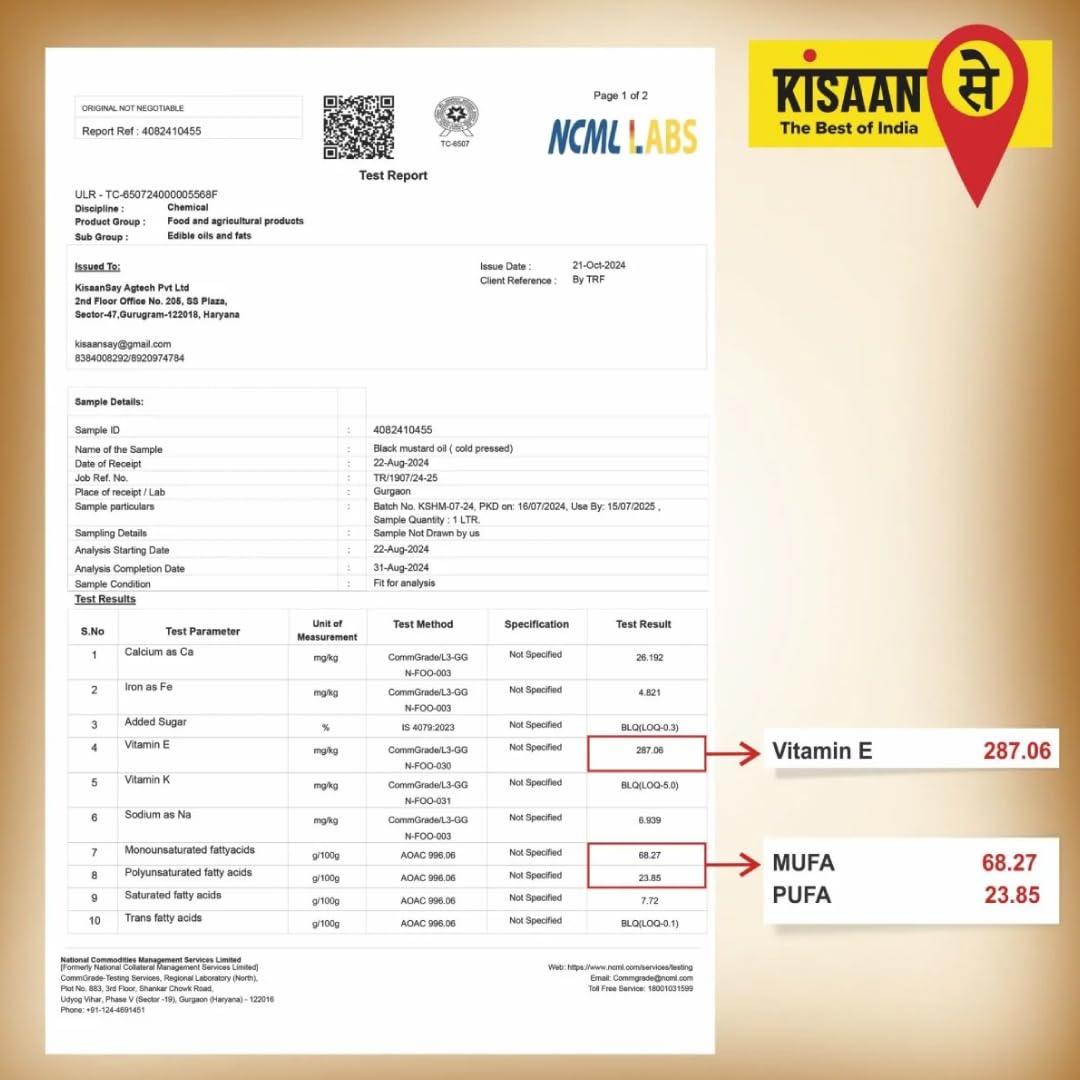 kisaansay pure cold pressed black mustard oil 1l | kisaansay pure cold pressed black mustard oil 1l |