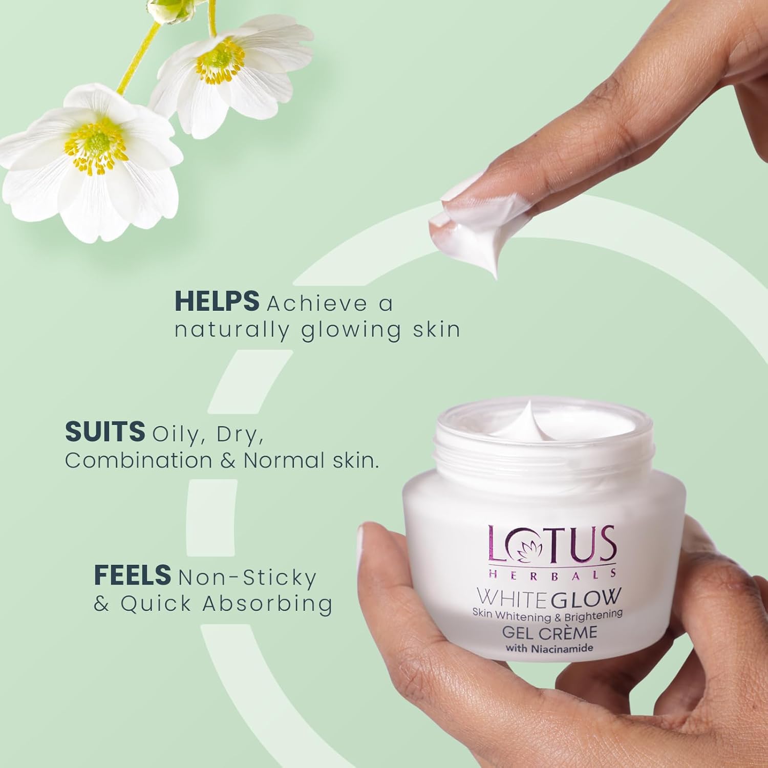 Lotus Herbals Whiteglow Day And Night Face Cream Pack with Face Wash - Image 3