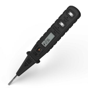 buildskill digital voltage tester 12v 220v ac/dc | 2 in 1 line & electrical tester pen for circuit check