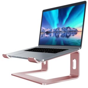 soundance aluminum laptop stand for desk compatible with macbook pro air apple notebook