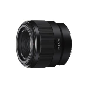 sony e mount fe 50mm f1.8 full frame lens (sel50f18f) | standard prime | for soft bokeh